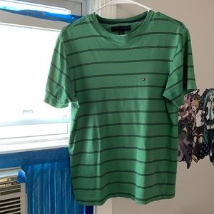 Striped Green  Tommy Hilfiger T Shirt
